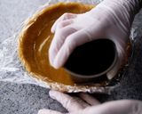 A picture of step 9 of Mango Frangipane Tart | Gorgeous Orange Yellow Tart.