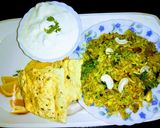 A picture of step 4 of Veg Briyani.