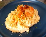 A picture of step 5 of Risotto with mascarpone, lemon and king prawns.