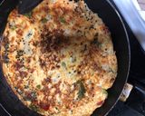 A picture of step 6 of Mixed Veg Crispy Uttapam.