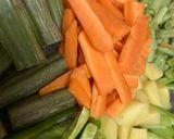 A picture of step 2 of Kerala style Mix veg sambar.