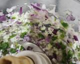 A picture of step 1 of Masala Papad.
