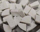 A picture of step 4 of Palak paneer.