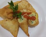 Foto langkah ke 4 dari resep Pangsit Isi Telur Sayur Sederhana.