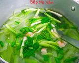 Hình bước làm 2 của món Canh bầu nấu tôm