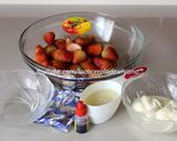 Foto del paso 1 de la receta: Mousse de fresas con guanábana/recetas colombianas