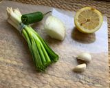 A picture of step 1 of Sweet and’ Spicy Crispy Brussel Sprouts.