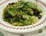 Gambar langkah 4 resipi 👩‍🍳Salad Romaine Tumis Garlic.