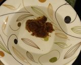 A picture of step 4 of Bhindi ki bhujya.