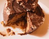 A picture of step 1 of Chocolate coconut biscuit cake (no bake chill).
