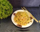 A picture of step 1 of Veg Fried Rice.