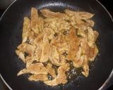 A picture of step 4 of Cous cous and Chicken stir fry.
