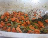 A picture of step 8 of Carrot and beans subzi.