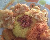 Foto langkah ke 3 dari resep Nasi Kuning Ricecooker Bumbu Kering Praktis.