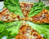 Pas rețetă Pizza double pe lipie 3 fotografie