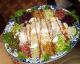 صورة لخطوة 1 من وصفة سلطة الخضر والروز بالطون