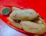मोटी मिर्च आलू भाजा (moti mirch aloo bhaja recipe in Hindi) रेसिपी चरण 5 फोटो