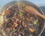 Gambar langkah 4 resipi Daging Goreng Belengas.