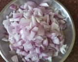 A picture of step 2 of Masaledar brinjal bhaji.