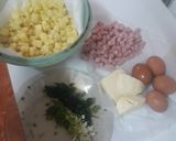 Foto del paso 1 de la receta: Tortilla de papas con jamón y queso