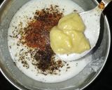 A picture of step 4 of Burani raita.