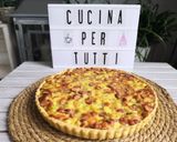 Une image de l'étape 8 de Tarte salée saucisses, pd terre/ Mozarella.