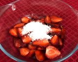 A picture of step 1 of Strawberry Tender Coconut Spritzer.