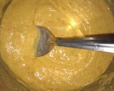 A picture of step 2 of Baingan bhaja.