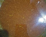A picture of step 3 of Cauliflower capsicum pickle.