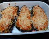 Foto del paso 8 de la receta: Berenjenas rellenas de atún y huevo con salsa de piquillos