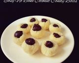 A picture of step 3 of Easy No Bake Coconut Candy Balls.