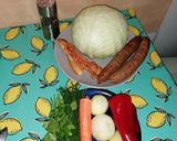Pas rețetă Ciorbă de varză dulce cu cârnăciori afumați 1 fotografie