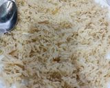 A picture of step 5 of Onion 🧅 and cumin fried rice 🍚.