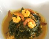 Foto langkah ke 5 dari resep Gulai Udang Daun Singkong.