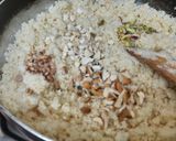 A picture of step 4 of Rava decicated coconut dry fruits  modak.