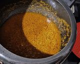A picture of step 4 of Taro Masala Curry.