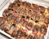 "Cserebogár" /baconbe csomagolt aszalt szilva/ recept fázis 2 fotója
