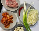 韓式泡菜炒三層肉的食譜步驟1照片