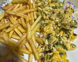 Foto del paso 3 de la receta: Huevos revueltos con cebolleta