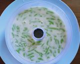 Foto langkah ke 3 dari resep Puding Tiga Lapis Sawi Labu Cendol 👌.