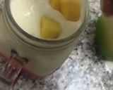 A picture of step 4 of Mango cream shake.