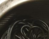 A picture of step 6 of Black and "white" spaghetti.