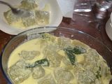 Ravioles de ricota y acelga