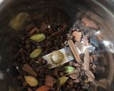 A picture of step 1 of Chai Masala.