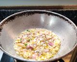 A picture of step 3 of MASALA ARBI with COCONUT MILK.
