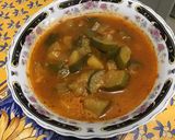 Une image de l'étape 16 de Soupe de pommes de terre et courgettes à la tomate.