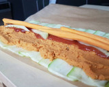 Foto del paso 7 de la receta: Rollos de calabacín y hummus de garbanzo