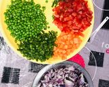 A picture of step 1 of Veg sabzi.