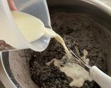 Foto langkah ke 3 dari resep Brownies Ketam Hitam Keju Karamel.