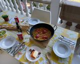 A picture of step 6 of Vegetable paella 🥘.